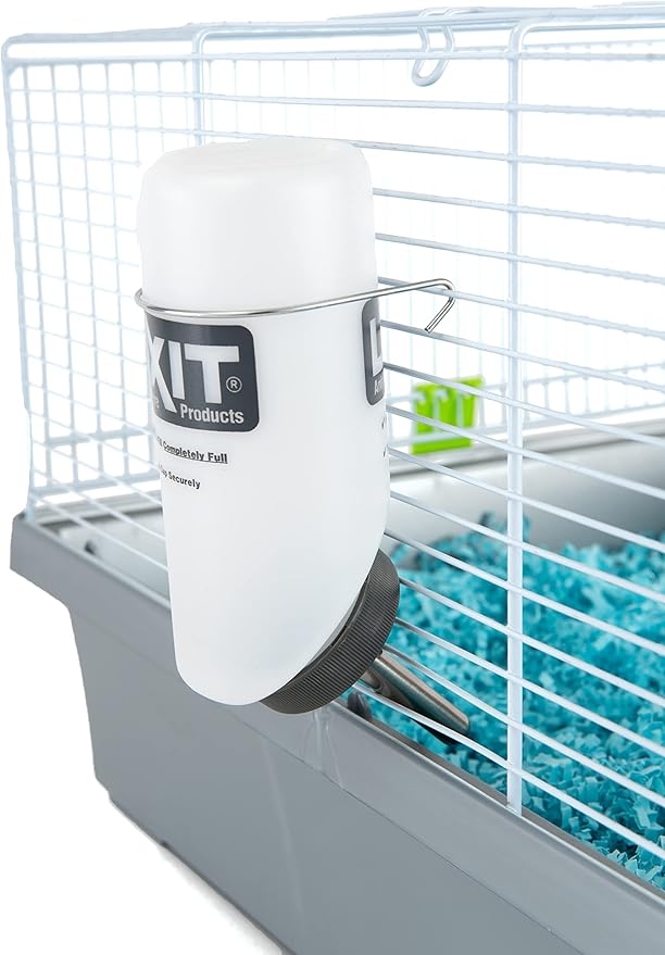 Lixit Wide Mouth BPA-Free Cage Water Bottles for Rabbits, Ferrets, Guinea Pigs, Rats, Chinchillas, Hamsters, Mice, Hedgehogs, Gerbils and Other Small Animals. (Translucent, 8 Ounce Pack of 2)