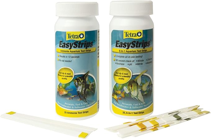 Tetra EasyStrips Complete Kit 25, 6 in1 Testing Strips and 25 Ammonia Testing Strips