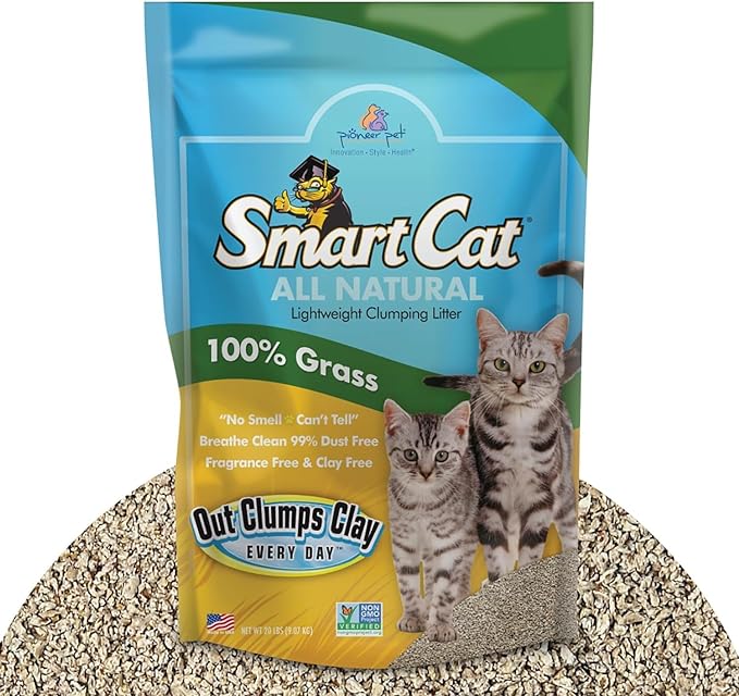 All Natural Clumping Cat Litter - Chemical and Dust Free - Alternative to Clay and Pellet Litter - Unscented and Lightweight - 5 Pounds