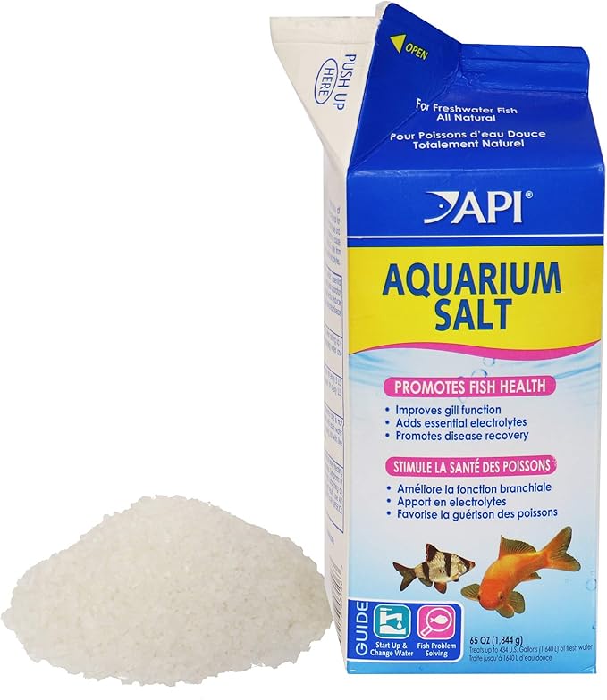 API Aquarium Care Essentials Bundle | API AQUARIUM SALT Freshwater Aquarium Salt (67-Ounce Box) + API QUICK START Freshwater and Saltwater Aquarium Nitrifying Bacteria (16-Ounce Bottle)