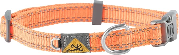 Browning Classic Dog Collar Hunting Dog Collar, Classic Webbing, Safety Orange, Large