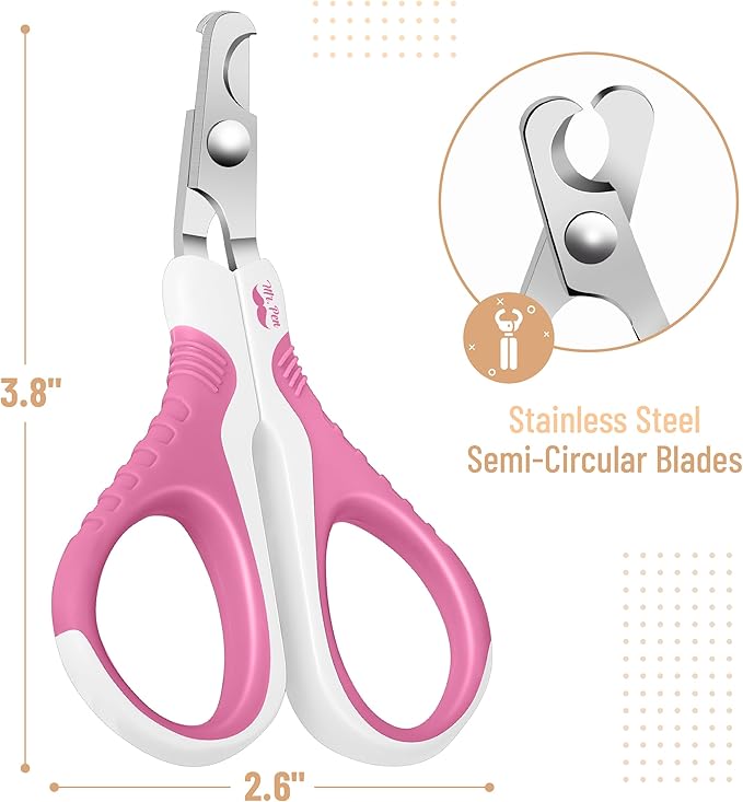 Mr. Pen- Cat Nail Clipper, Pink, Cat Nail Trimmer, Cat Nail Clippers, Cat Claw Clippers, Cat Clippers for Nails, Pet Nail Clippers, Kitten Nail Clipper, Small Dog Nail Clipper, Cat Claw Trimmer