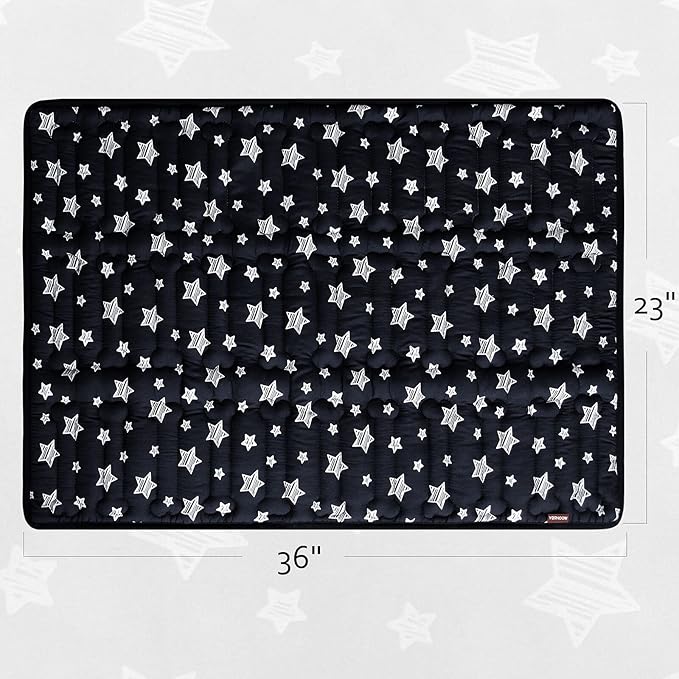 Dog Crate Mat (36" X 23"), Soft Dog Bed Mat with Cute Prints, Personalized Dog Crate Pad, Anti-Slip Bottom, Machine Washable Kennel Pad