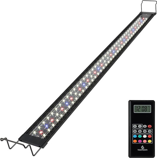 Fish Tank Light LED Aquarium Lights with Extendable Bracket (Remote Controller Version, 36-42")