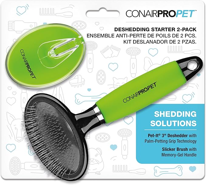 CONAIRPROPET Shedding Solutions Starter Value 2-PK