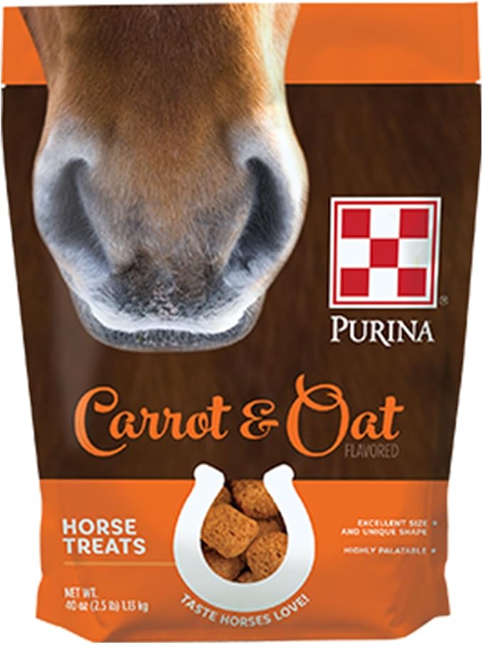 Purina Carrot and Oat Flavored Horse Treats, 2.5 lb Bag