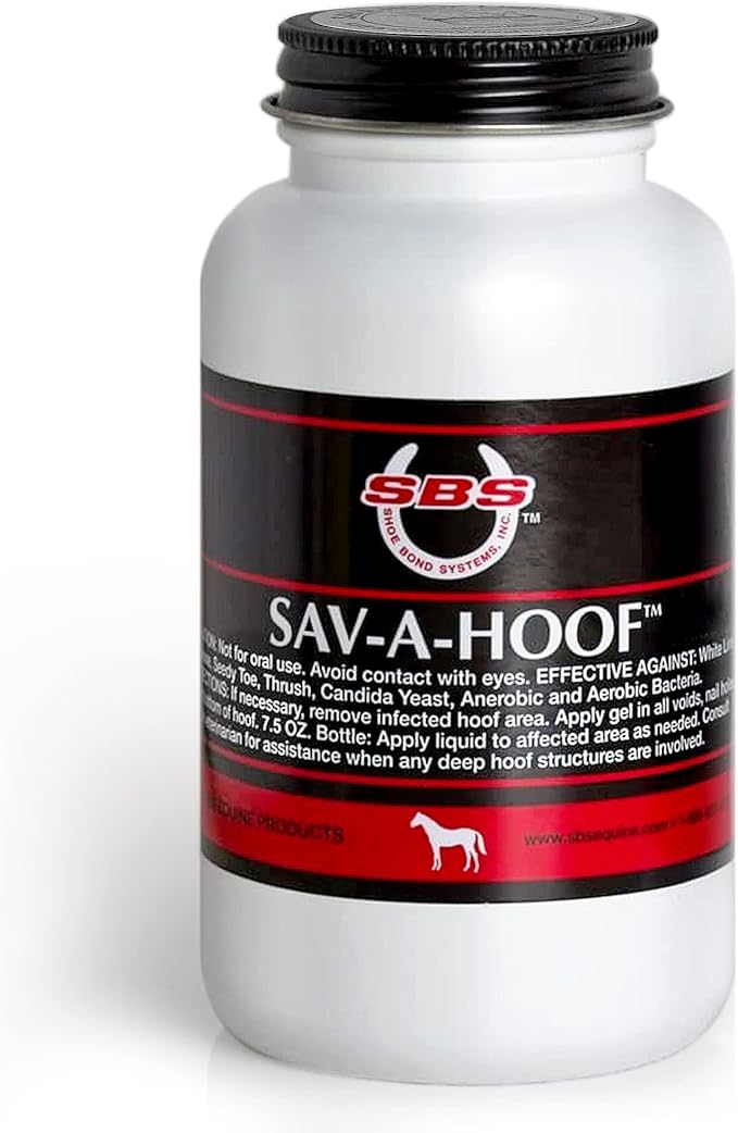 SBS Equine Treatment Against Hoof Illness in Horses | Built-in Dauber Applicator | Treat Entire Hoof (7.5 Fluid Oz)