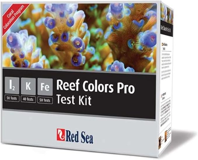 Red Sea Fish Pharm ARE21515 Saltwater Reef Color Pro Multi Test Kit for Aquarium