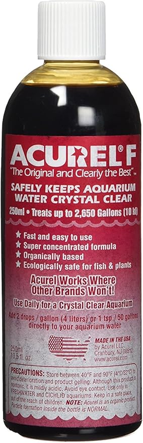 Acurel F250 Water Clarifier, Aquarium, Treats up to 2,650 gallons
