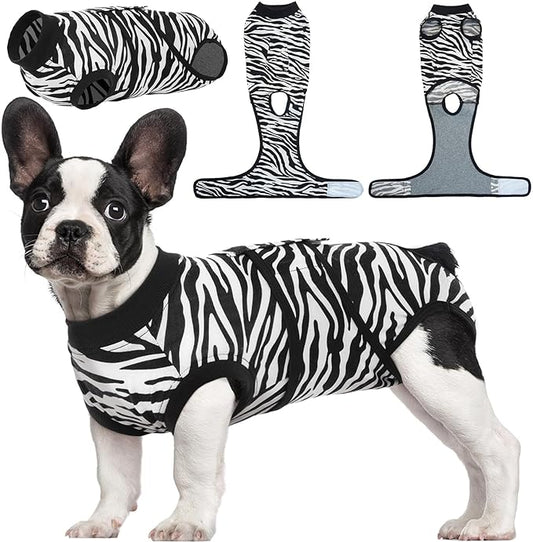 Kuoser Dog Surgery Recovery Suit, Recovery Suit for Female Male Dogs, Dog Onesie After Surgery Spay Neuter, Anti-Licking Pet Surgical Recovery Snugly Suit, Bodysuit for Abdominal Wounds Skin Disease