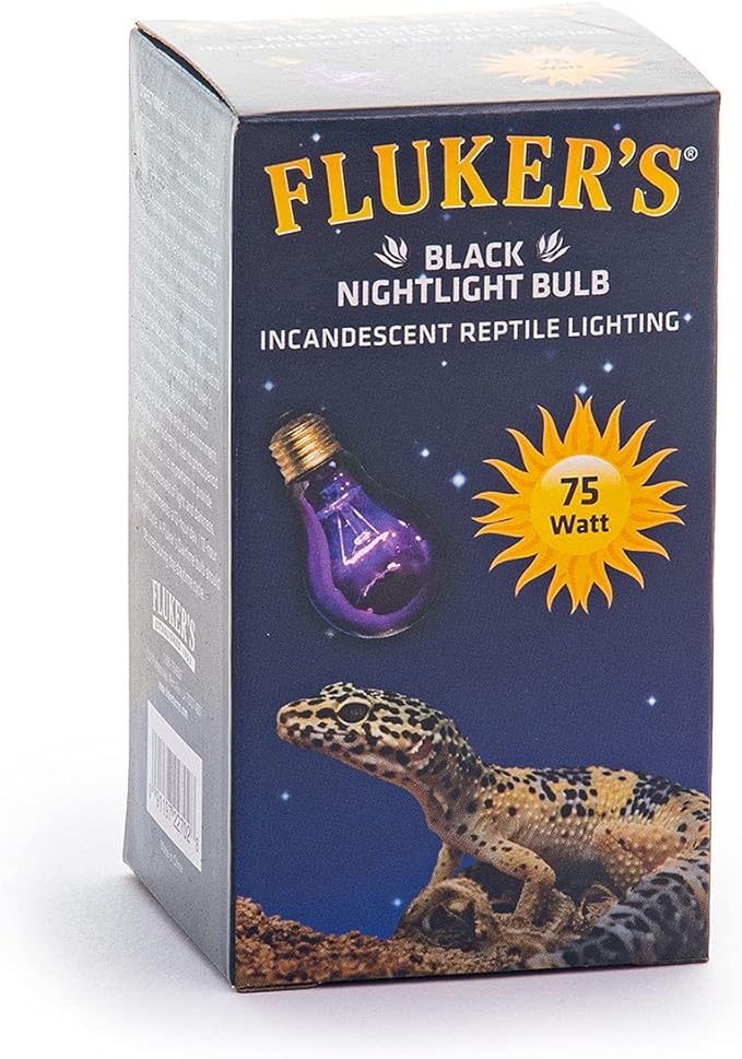 Flukers Black Nightlight Bulbs for Reptiles 75 watt (Pack of 2)