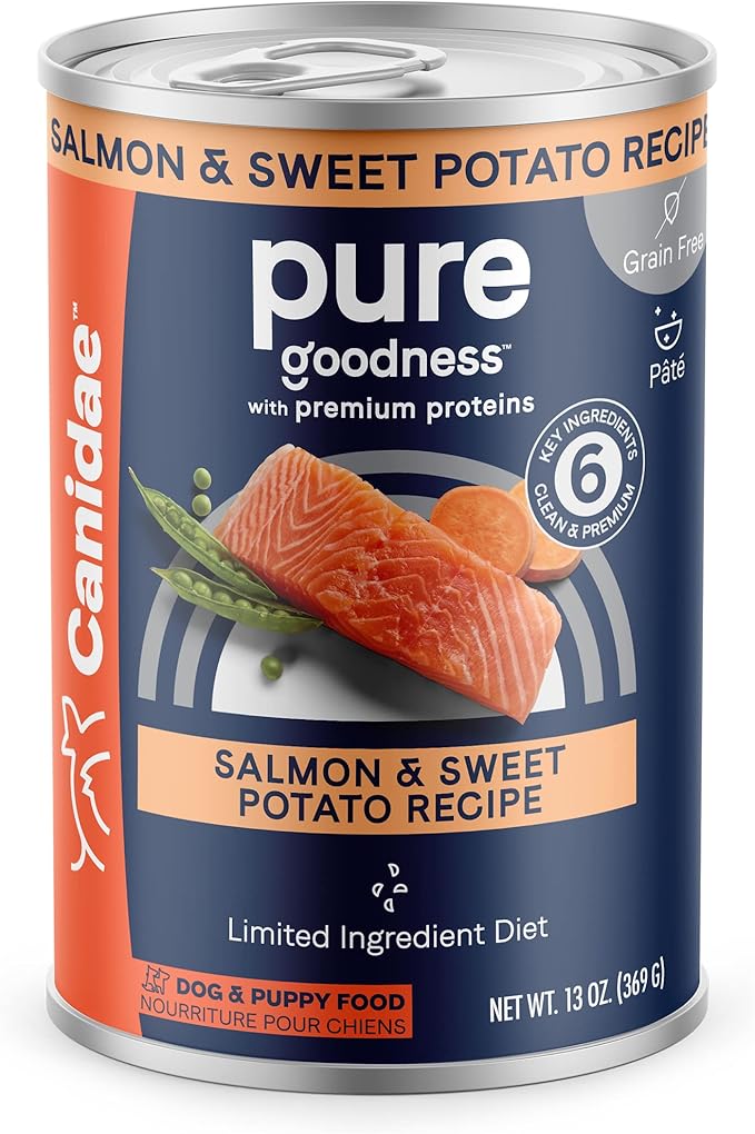 CANIDAE® PURE Salmon & Sweet Potato Recipe Dog Wet (12) 13 oz.