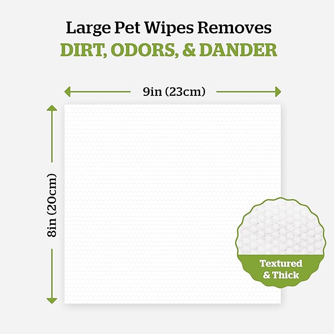 Pogi's Dog Grooming Wipes - 400 Dog Wipes for Cleaning and Deodorizing - Plant-Based, Hypoallergenic Pet Wipes for Dogs, Puppy Wipes - Quick Bath Dog Wipes for Paws, Butt, & Body - Green Tea Scented