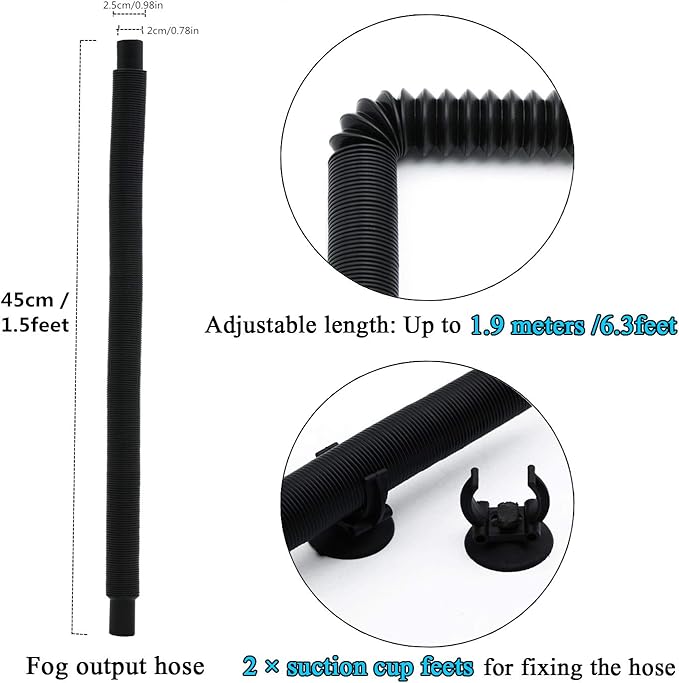 Reptile Fogger Terrariums Humidifier Fog Machine Mister 3L Large Size Ideal for Paludarium/Vivarium/Reptiles/Amphibians/Herps
