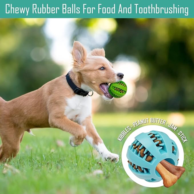 Dog Ball Launcher with 3 Chew Toy Balls, Stretchable Ball Thrower for Small Medium Large Dogs, Adjustable Pet Fetch Toys for Different Sizes of Tennis/Training/Playing/Treat Balls