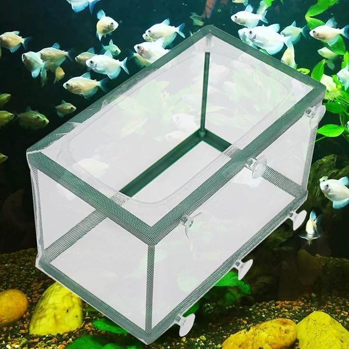 Aquarium Mesh Hatchery Breeder Plastic Frame Fish Tank Separation Breeding Net