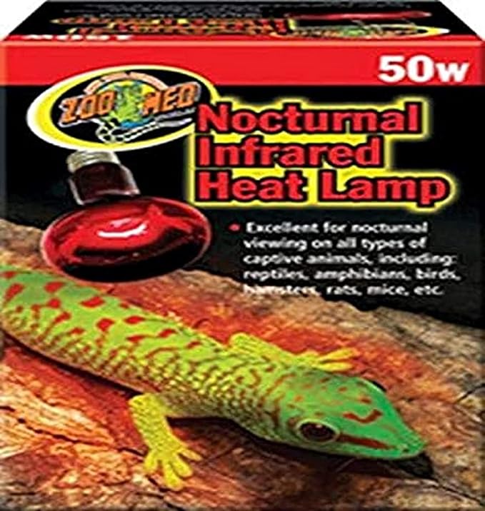 Zoo Med Nocturnal Infrared Heat Lamp, 50 Watts