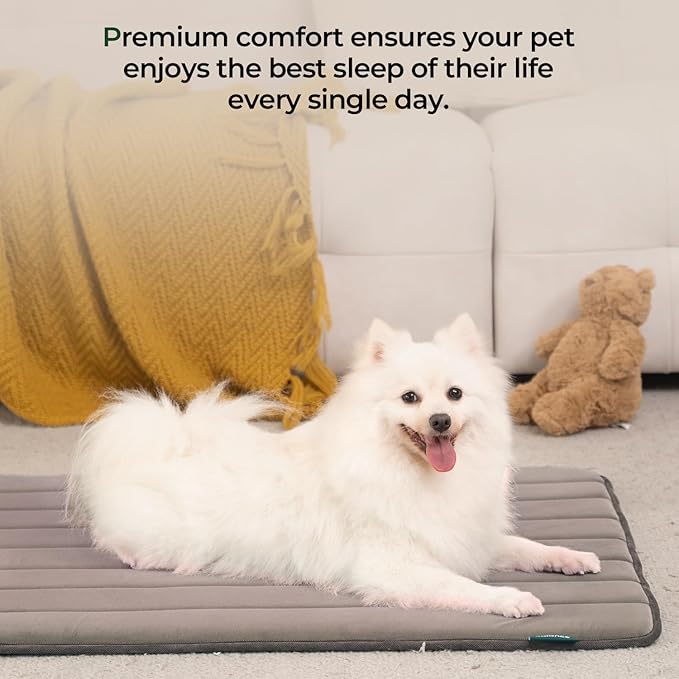 BALANCE Dog Crate Pad, Dog Foam Crate Mat Kennel Pad, Washable Water-Resistant Pet Bed Flat Dog Cage Mat for Medium Dogs