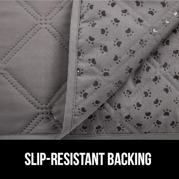 Gorilla Grip 100% Waterproof Dog Blanket 52x82, Pet Friendly Throw Essential for Medium Dogs, Tear and Slip Resistant Leakproof Washable Couch Cushion Protector Cover for Indoor Furniture, Charcoal