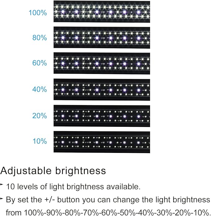 Aquarium lights Fish Tank Light (Remote controller version, 20-26'')