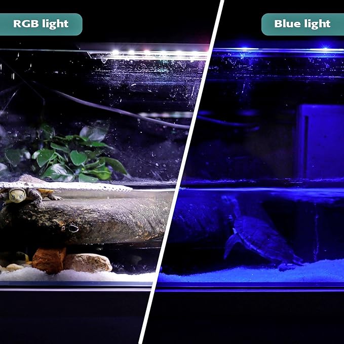 hygger 11W Full Spectrum Aquarium LED Light with 10 Levels of Brightness, White Blue Red Green LEDs,6H8H12H Timer,RGB Light for 12~19IN Freshwater Fish Tank, Aquatic Plants Tropical Ornamental Fish