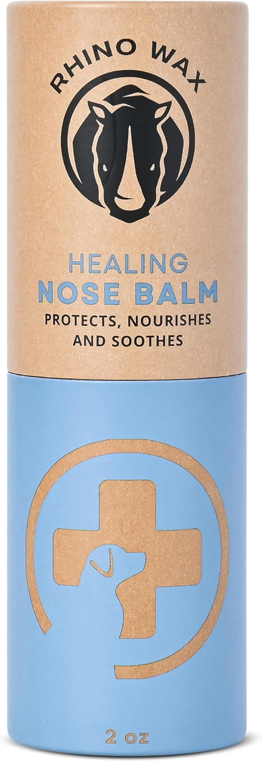 Healing Dog Nose Balm 2oz - Natural Snout Soother for Dogs - For Dry, Cracked, Irritated Noses - Dog Nose Butter - Dog Nose Moisturizer - 100% Natural Ingredients - Lick-Safe - Made in USA
