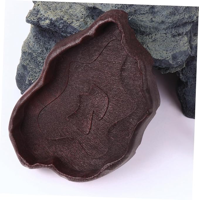 FOMIYES Reptile Bowl for Food and Water, Lizard Feeding Dish, Breeding Tray, Aquarium Crested Hermit Crab