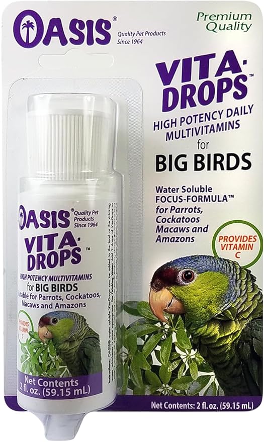 OASIS #80058 Vita Drops for Big Birds, 2 oz.