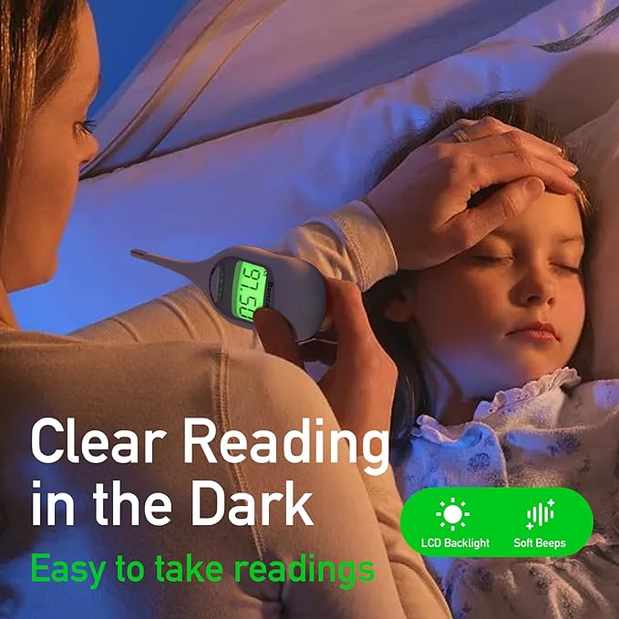 Boncare Thermometer for Adults and Kids, Digital Thermometer for Fever with 9 Seconds Fast Reading