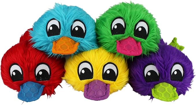 Multipet Plush Dog Toy Squeakers and Crinkle (Deanie The Duck (1 Pack))