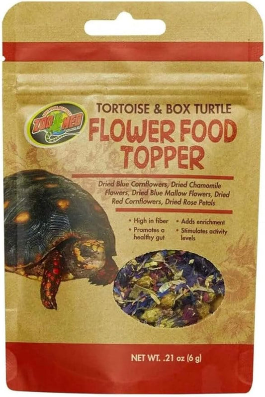 Zoo Med Tortoise & Box Turtle Flower Food Topper, 0.21 oz.