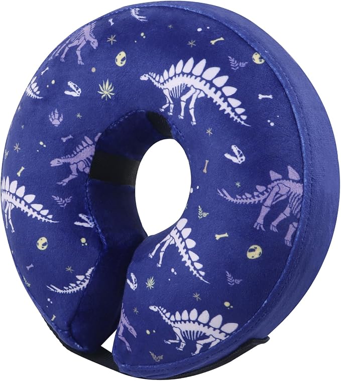 IEUUMLER Inflatable Recovery Dog Collar EU002 (M (Neck:7.9"-11"), Dinosaur)