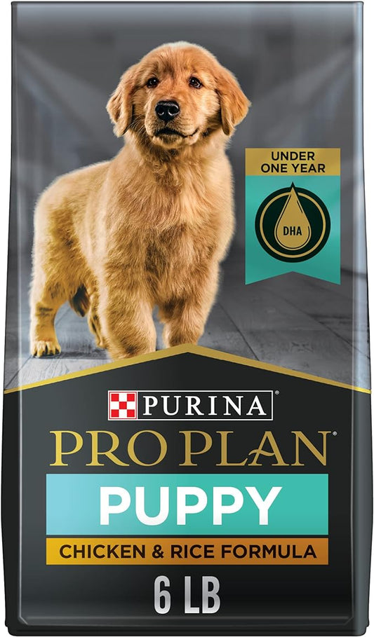 Purina Pro Plan High Protein Dry Puppy Food, Chicken and Rice Formula - 6 lb. Bag