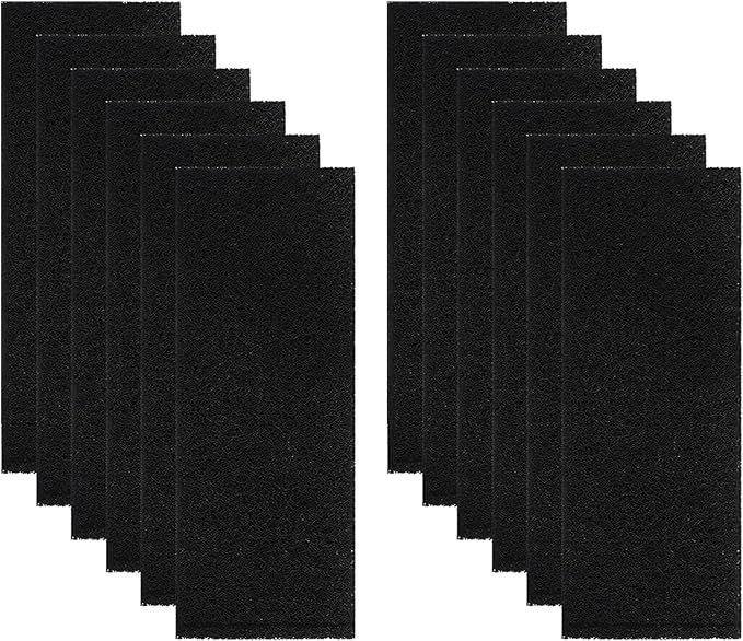 GIB 12 Pack Carbon Filters Compatible with LR Model 3, Replacement Filters for Litter-Robot 3 Models to Absorb Odors Control Damp from Pets and Keep Home Fresh