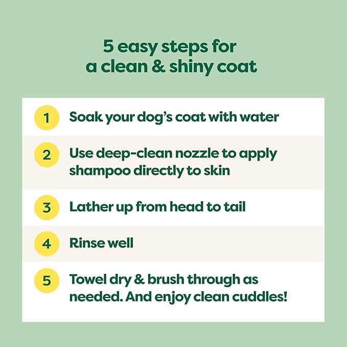 Earth Rated Coat-Specific 3-in-1 Short-Haired Dog & Puppy Shampoo, Conditioner & Deodorizer, Formulated to Moisturize and Tackle Shedding, Refreshing White Tea & Basil Scent, 16 oz.