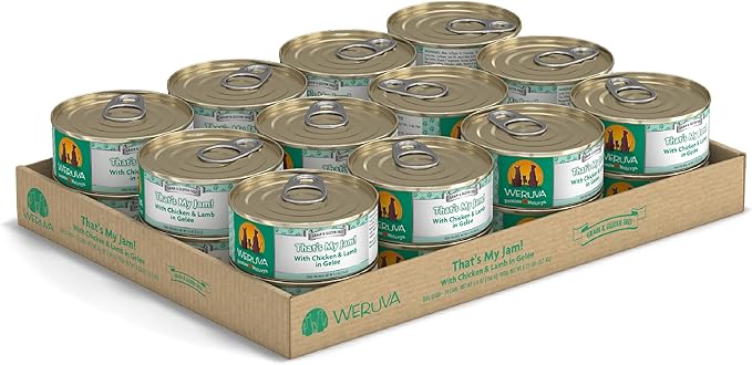 Weruva Classic Dog Food, That's My Jam! with Chicken & Lamb in Gelée, 5.5Oz Can (Pack of 24)