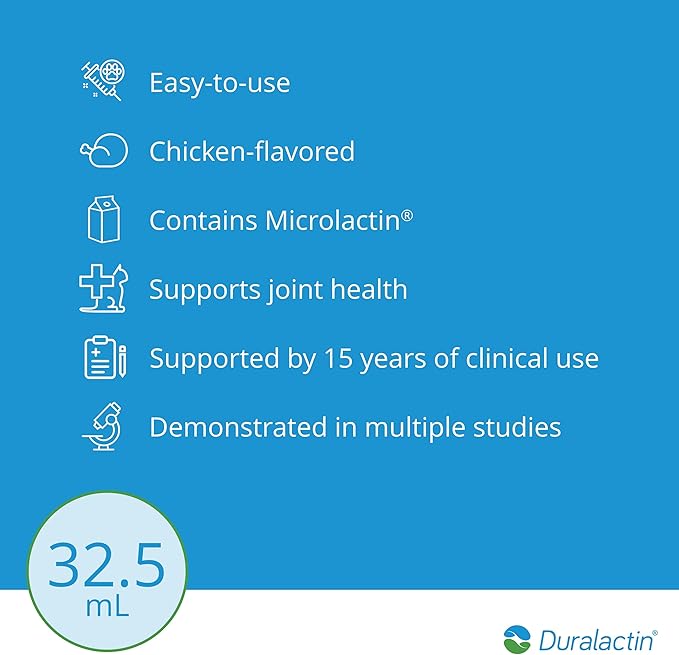 PRN Pharmacal Duralactin Feline L-Lysine Paste for Cats & Kittens - Supports Feline Joint, Respiratory & Ocular Health - Natural Chicken-Flavored Paste to Help Manage Soreness - 32.5mL (3 Pack)