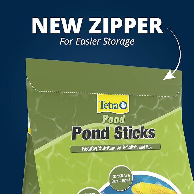 TetraPond Pond Sticks, Pond Fish Food, for Goldfish and Koi, 1.72 Pounds