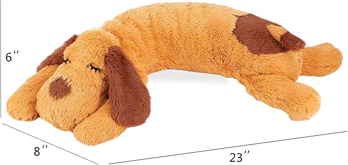 Heartbeat Puppy Toy - Comfort Cuddler Pillow, Dog Anxiety Relief Calming Aid,Heartbeat Stuffed Toy for Dogs,Puppy Heartbeat Toy Sleep Aid,Dog Heartbeat Toy for Pet