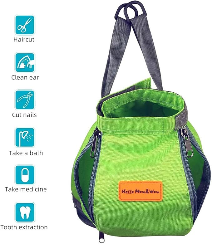 Cinf Cat Nail Clipping Cleaning Grooming Restraint Bag No Scratching Biting for Bathing Nail Trimming Injecting Examining