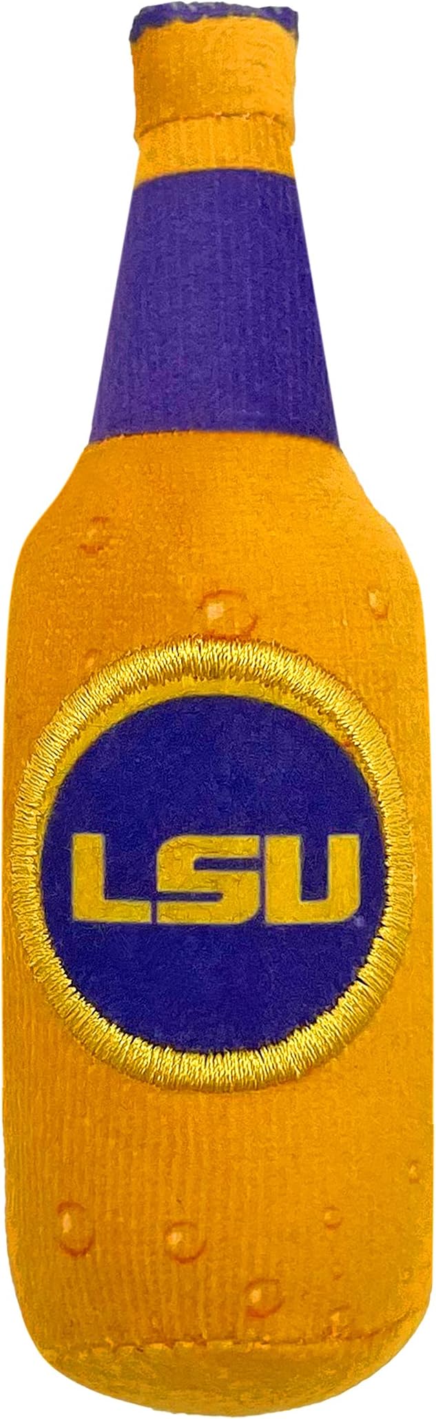 Pets First Best Plush CAT Toy - NCAA LSU Complete Set of 3 Piece Cat Toys Filled with Fresh Catnip. Includes: 1 Helmet Cat Toy, 1 Football Cat Toy with Feathers & 1 Beer Bottle. Beautiful Team Logos