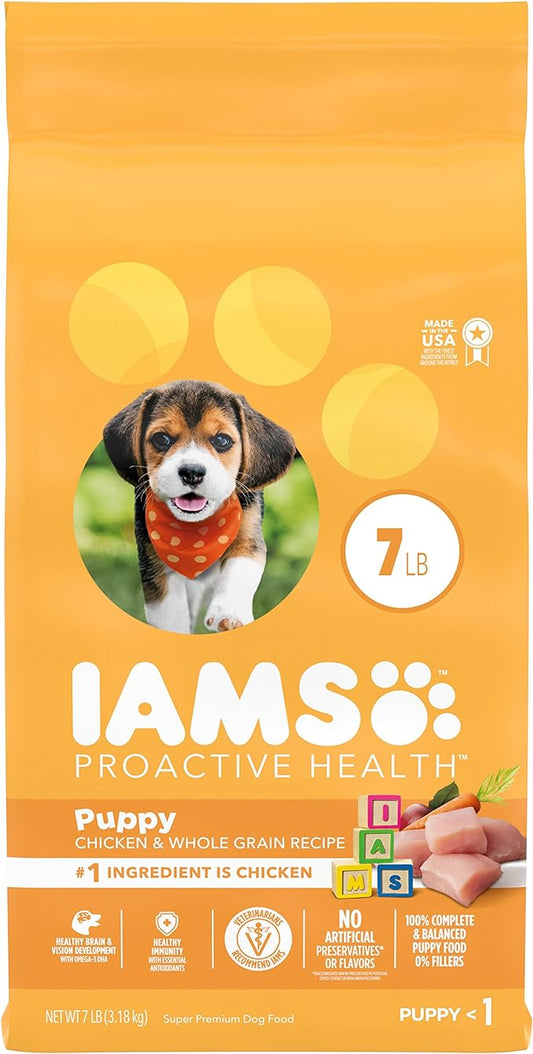 IAMS Smart Puppy Dry Dog Food with Real Chicken, 7 lb. Bag