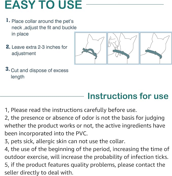 Flea and Tick Collar for Cats. Offers 4 * 6 Months of Protection. Made from Quality Essential Oils. Waterproof and Natural. Protects Kittens. Free Flea Comb and Tick Tweezers. (4 Pack - 13.8 inches)