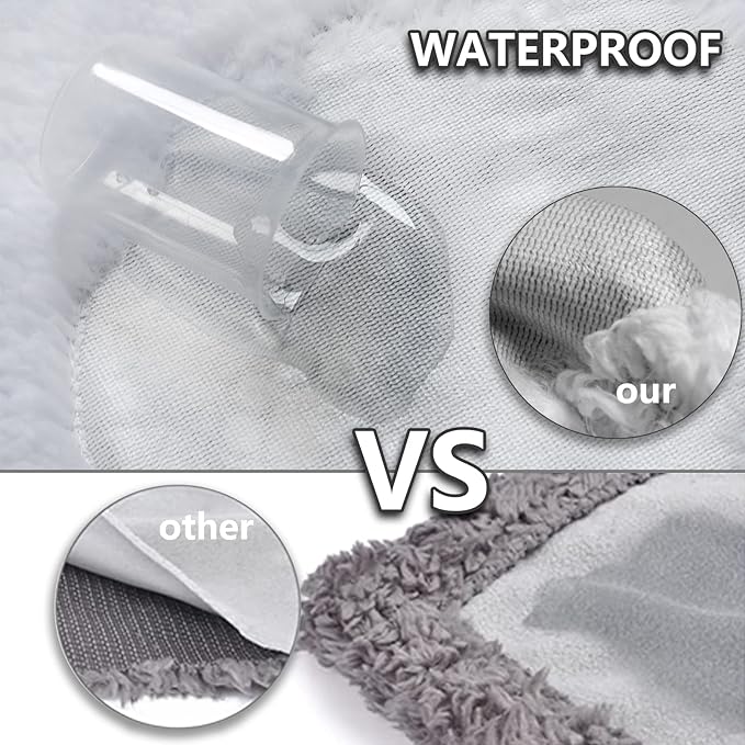 Waterproof Pet Blanket Dog Blankets, Pattern Printing Super Soft Warm Fluffy Facecloth Sofa Car Bed Protector, Urine Proof Washable Outdoor Pet Blanket for Puppy Large Dogs & Cats 95cm * 75cm