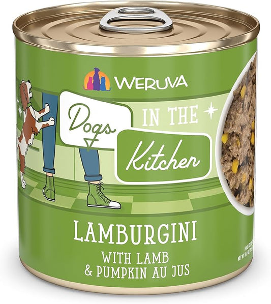 Weruva Dogs in The Kitchen, Lamburgini with Lamb & Pumpkin Wet Dog Food, 10oz Can (Pack of 12)