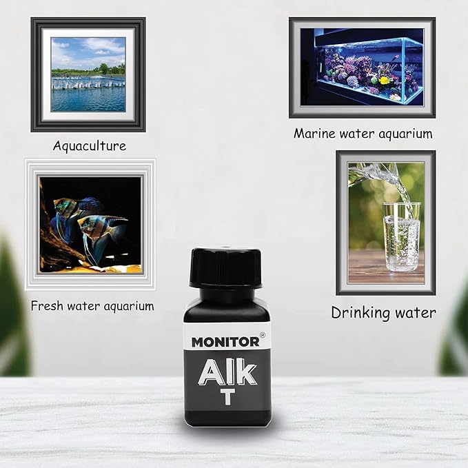 Generic Monitor Alkalinity Test KIT (120 Tests) - Monitor Aquarium & aquaculture Water Quality