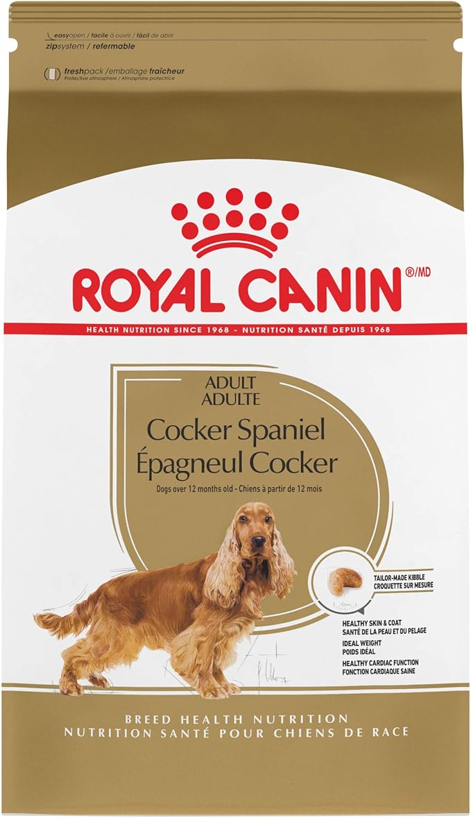 Royal Canin Cocker Spaniel Adult Dry Dog Food, 25 lb bag