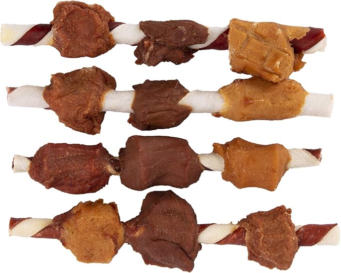 Good'N'Fun Triple Flavored Rawhide Kabobs for Dogs, 1 pack, 12 oz