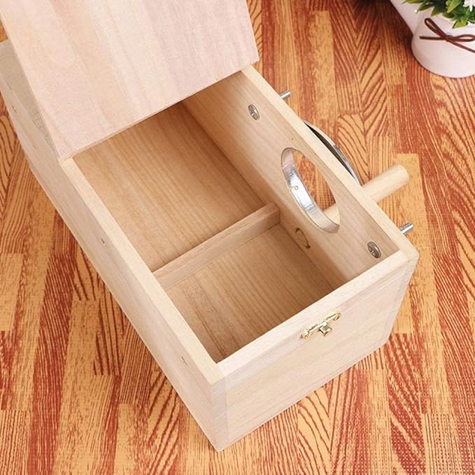 Pet Wood Parakeet Nest Box Bird House Breeding Nesting Bird Cage Box for Lovebirds Cockatiel Parrotlets