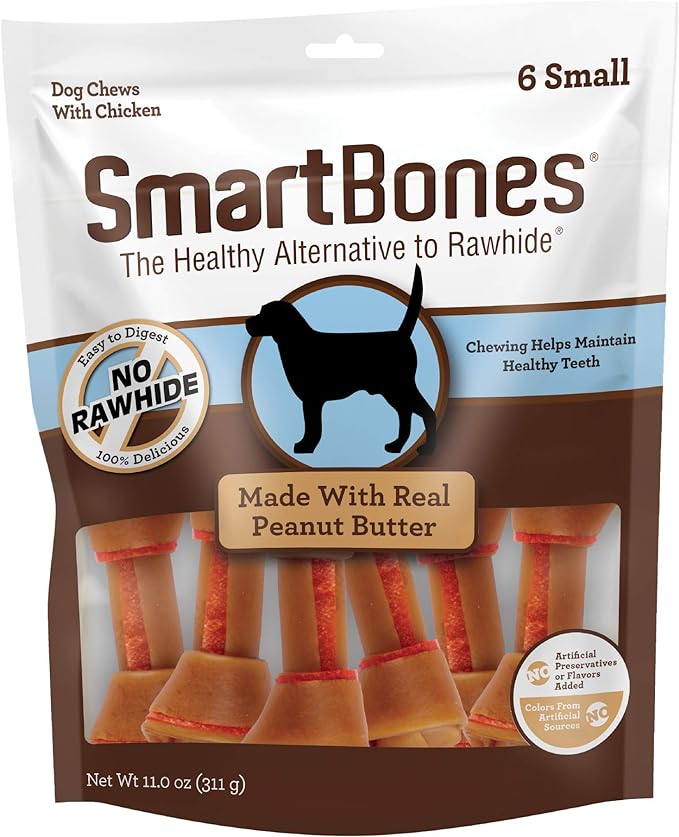 SmartBones Small Chews, Treat Your Dog to a Rawhide-Free Chew Made with Real Meat and Vegetables